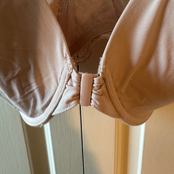 NWOT Natori Lush Front Close Bra - Rose / White - Picture 4 of 7